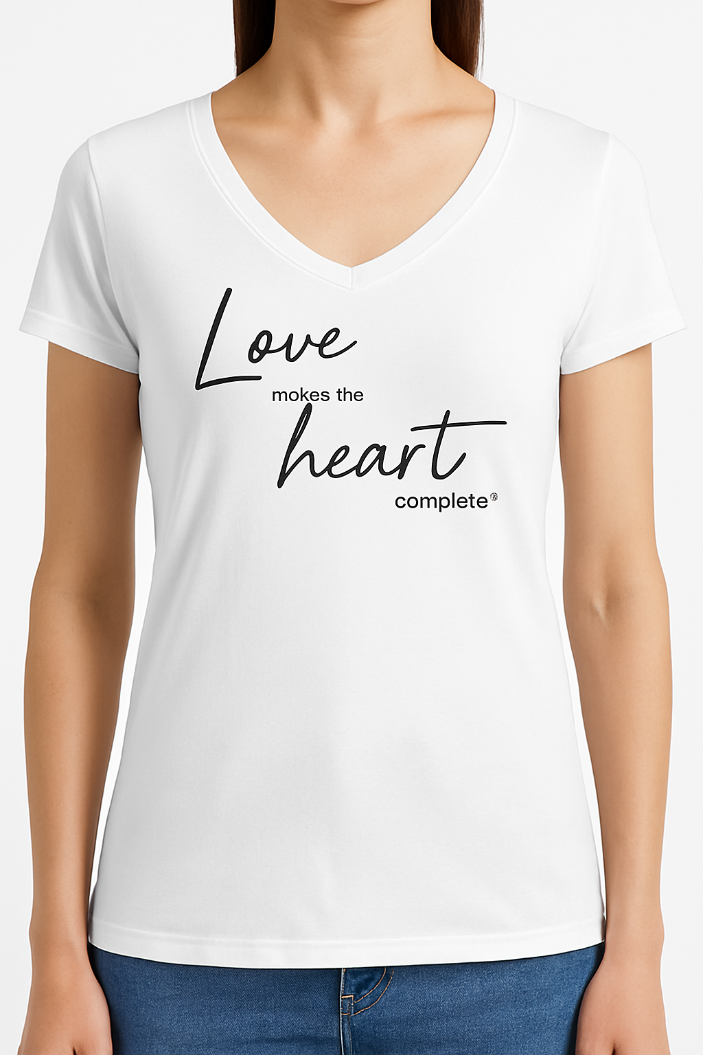 Love Makes the Heart Complete Women’s T-Shirt