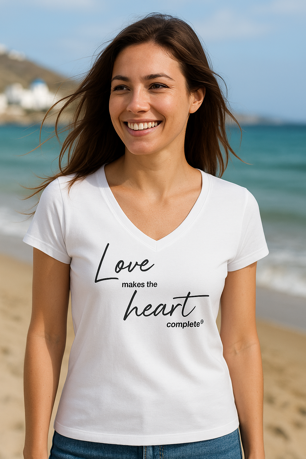 Love Makes the Heart Complete Women’s T-Shirt