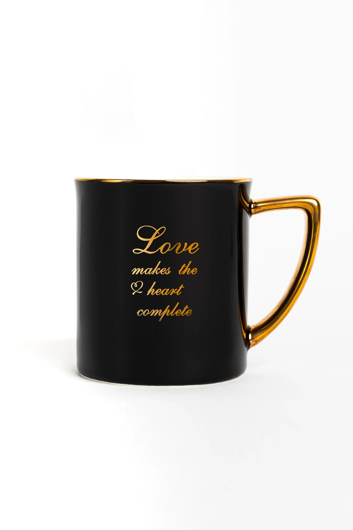 Ceramic Coffee Mug Black & Gold
