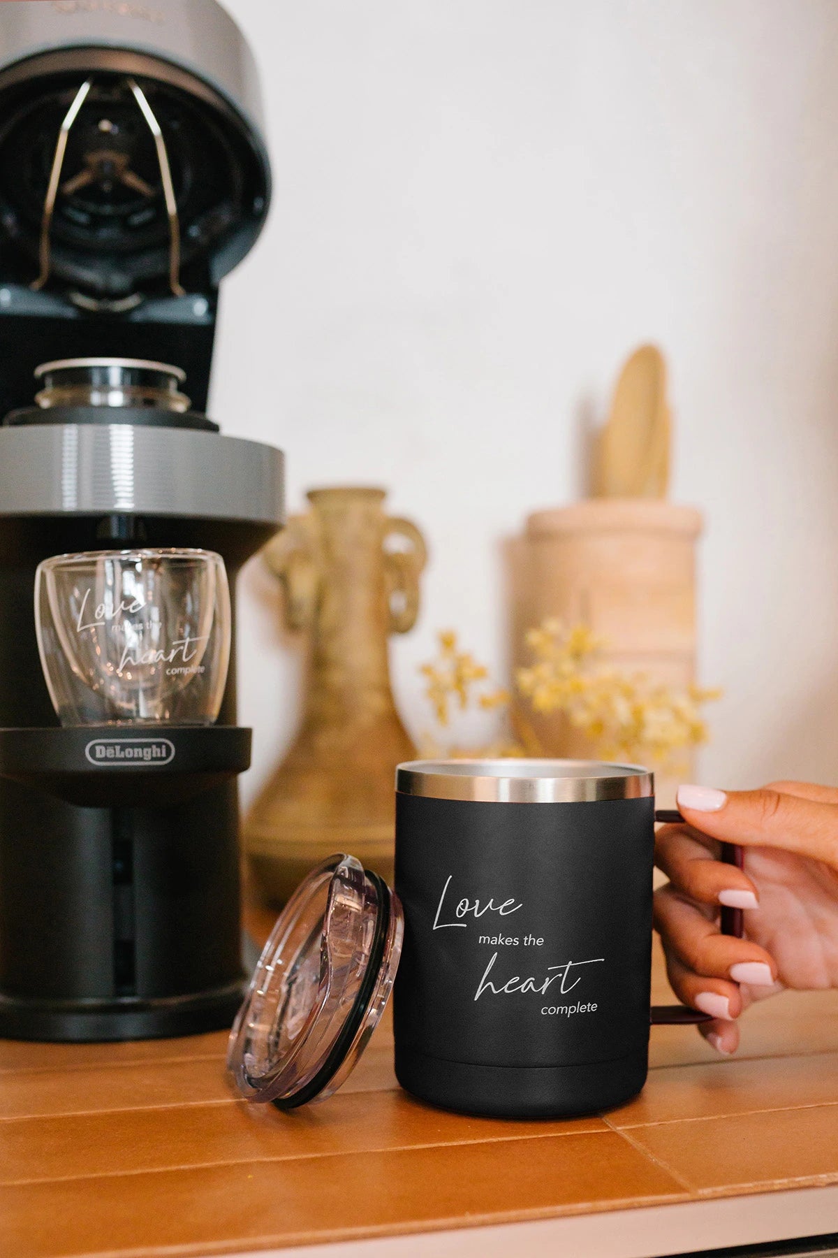 Stainless Steel Coffee Mug Black